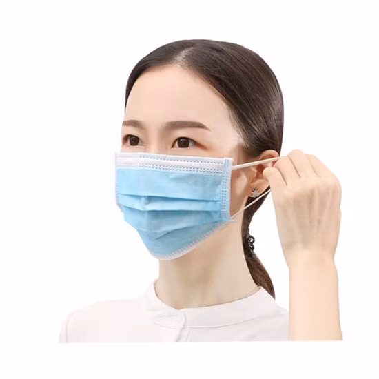 Disposable Nonwoven Earloop 3 Ply Medical Face Mask