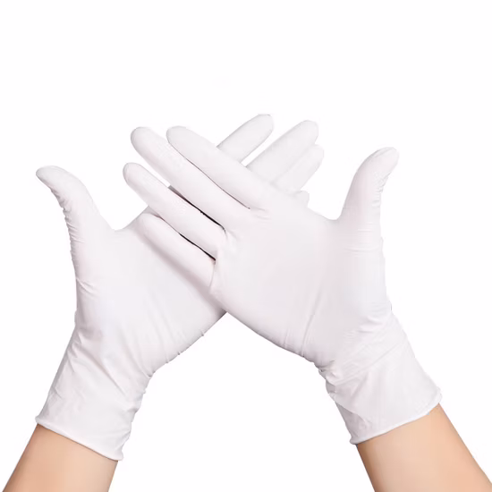 9 polegadas Azul/Branco/Preto Salão de Beleza Especial/Alimentos/Farmacêutico Atacado Látex Vinil Descartável Exame de Segurança Luvas Protetoras de PVC Rubbe Nitrile