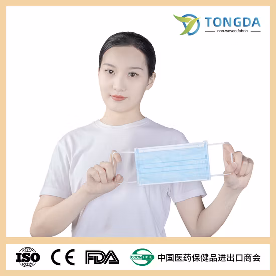 CE FDA 3ply 4ply Ear Loop Tie Hospital Mascarilla Não Tecido Tipo Iir Fornecedor Atacado Pó Azul Branco Preto Máscara Cirúrgica Descartável Cirúrgica Protetora Máscara Facial Médica